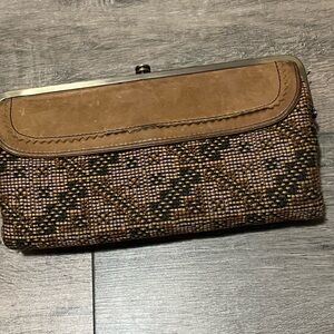 HOBO Woven Clutch Wallet